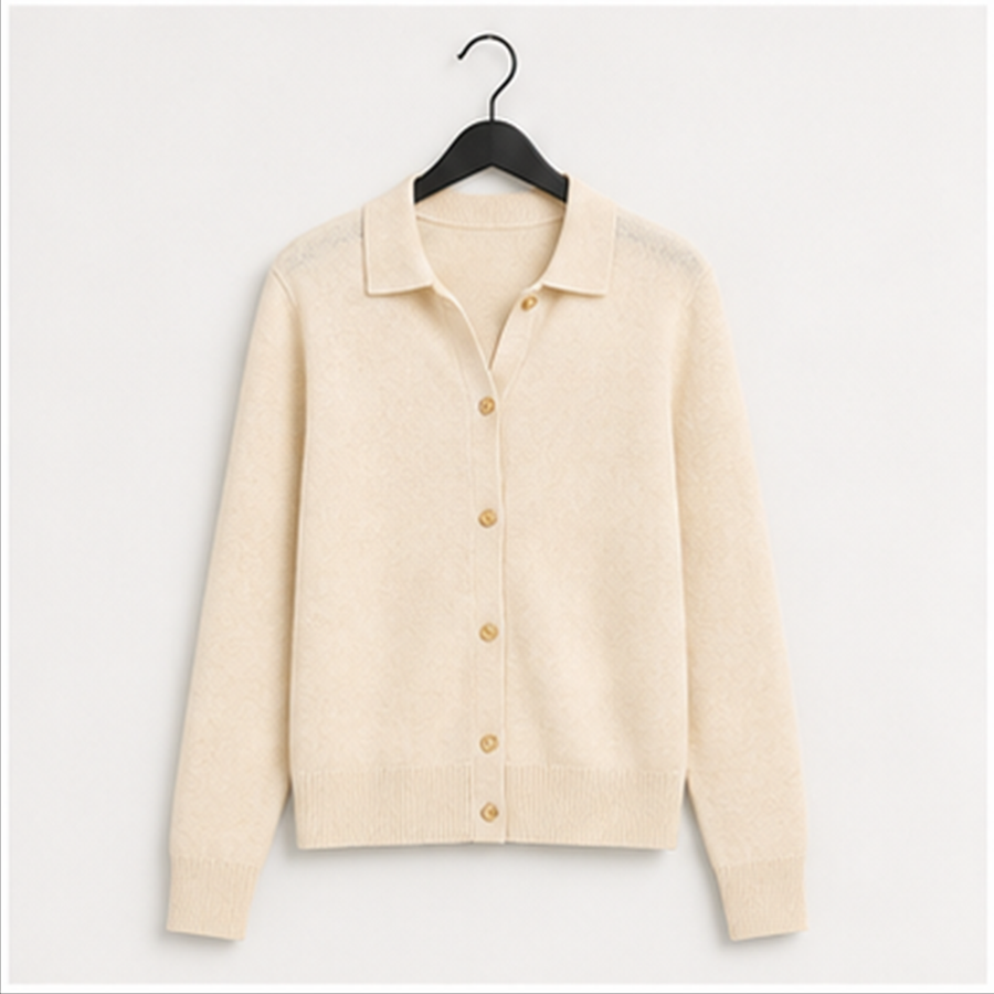 Women's Crewneck Cardigan - front view
